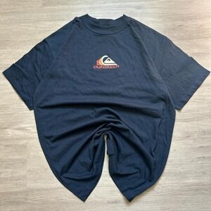Quiksilver 2000s Navy Surf T-Shirt Mens L Vintage Skater